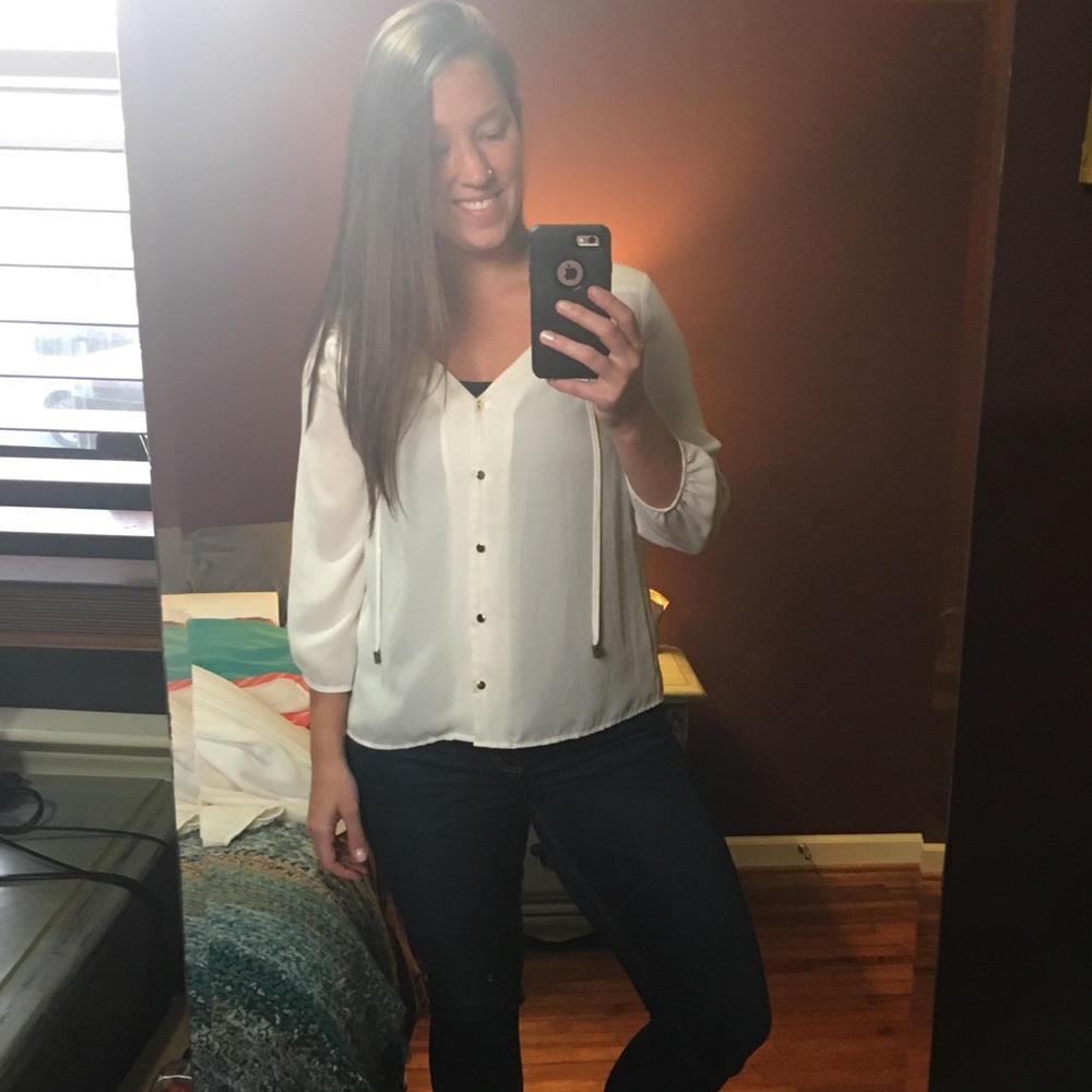 H&M button up blouse